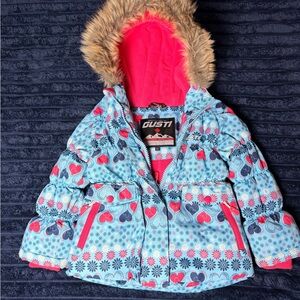 Gustin Kids' Blue and Pink Patterned Jacket